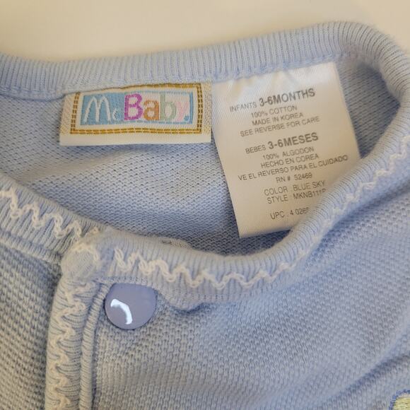 Lot of Vintage Baby Clothes 3-6M McBaby Sesame Street Gerber Blue Unisex - Picture 4 of 10